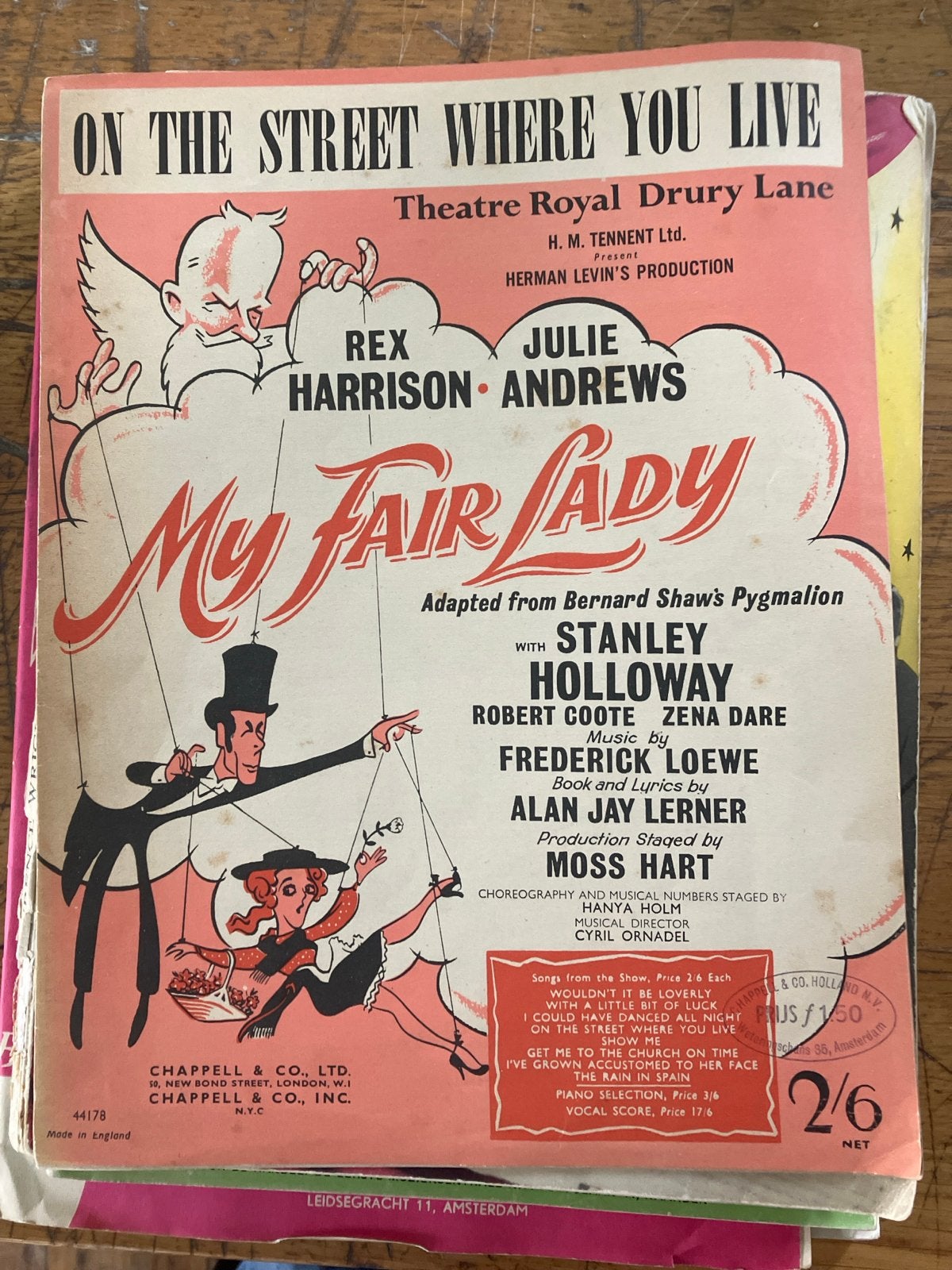 My Fair Lady bladmuziek - On The Street Where You Live, Gebruikt, Filmmuziek en Soundtracks, Ophalen of Verzenden, Thema