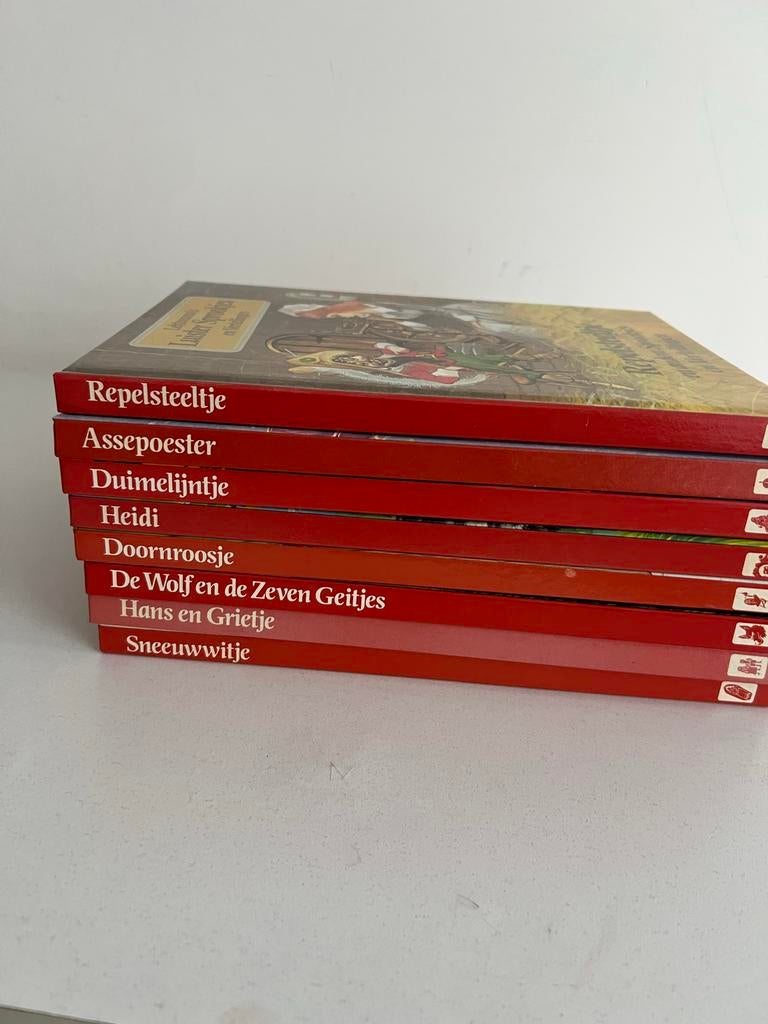 8 Sprookjesboeken Lekturama: Repelsteeltje, Assepoester e.a., Ophalen of Verzenden, Zo goed als nieuw