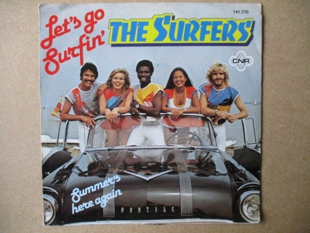 s4777 the surfers - lets go surfin, Ophalen, Gebruikt, 7 inch, Overige genres
