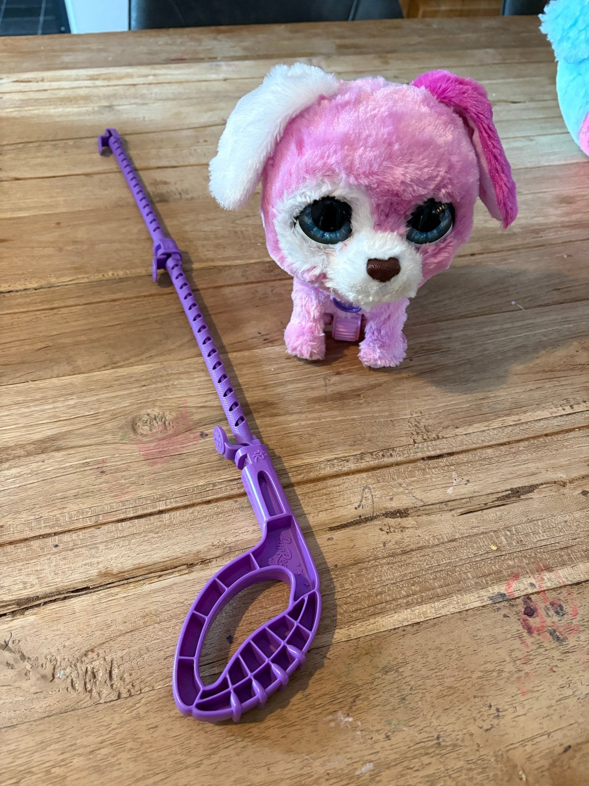 Roze interactieve puppy met looplijn, Ophalen, Gebruikt, Hond, Roze