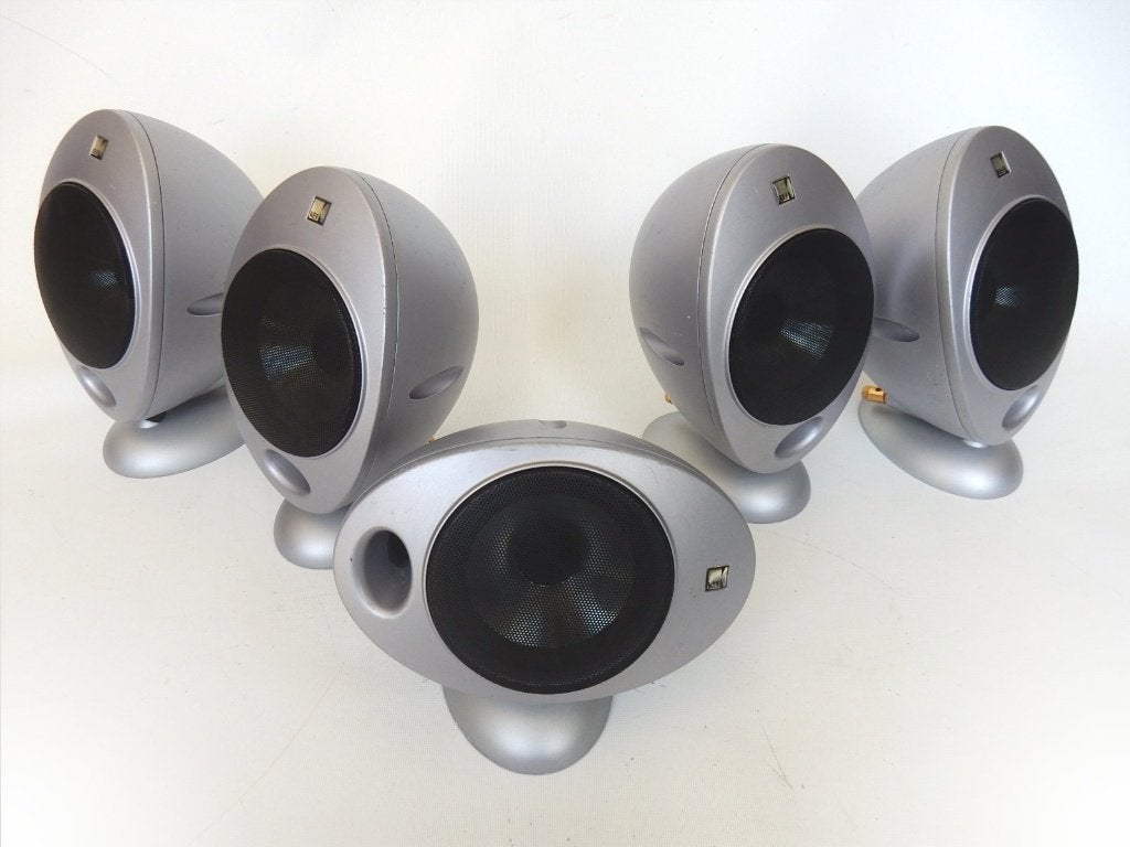 KEF HTS-2001 5x (eitjes) kwaliteit speakers, Gebruikt, Ophalen of Verzenden, 60 tot 120 watt, Surroundset