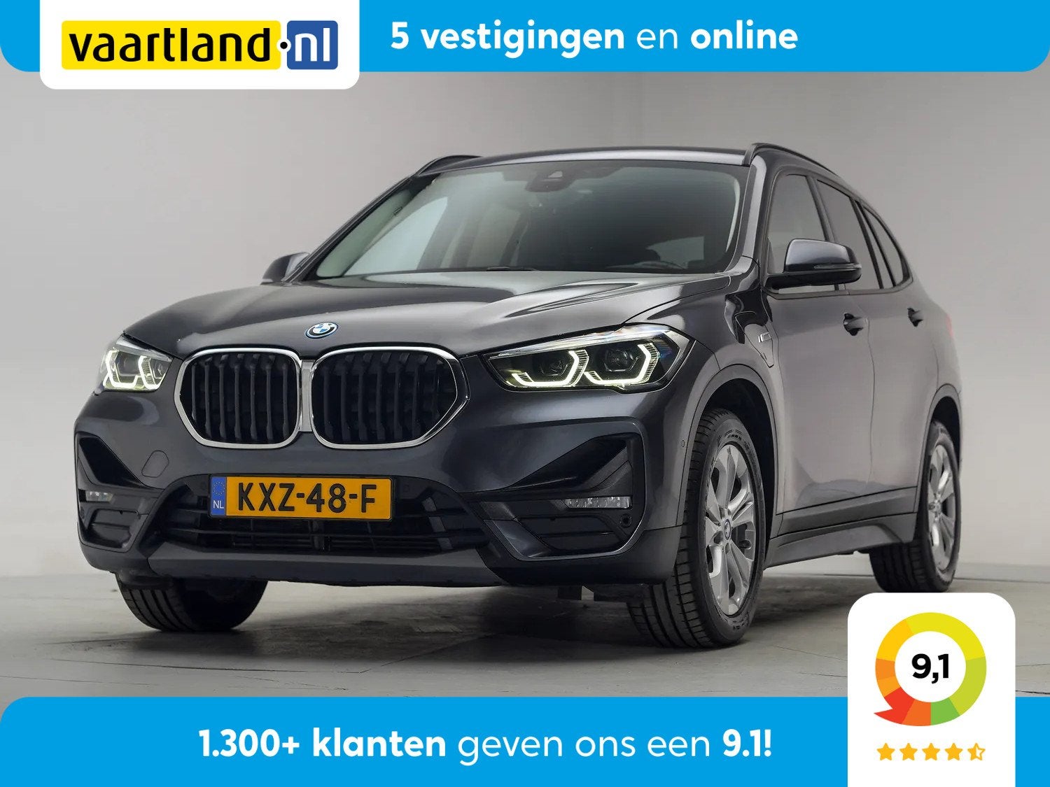 BMW X1 xDrive25e High Executive [ Leder Navi prof. HUD Stoel, Auto's, Dealer onderhouden, Gebruikt, 750 kg, Verwarmde buitenspiegels