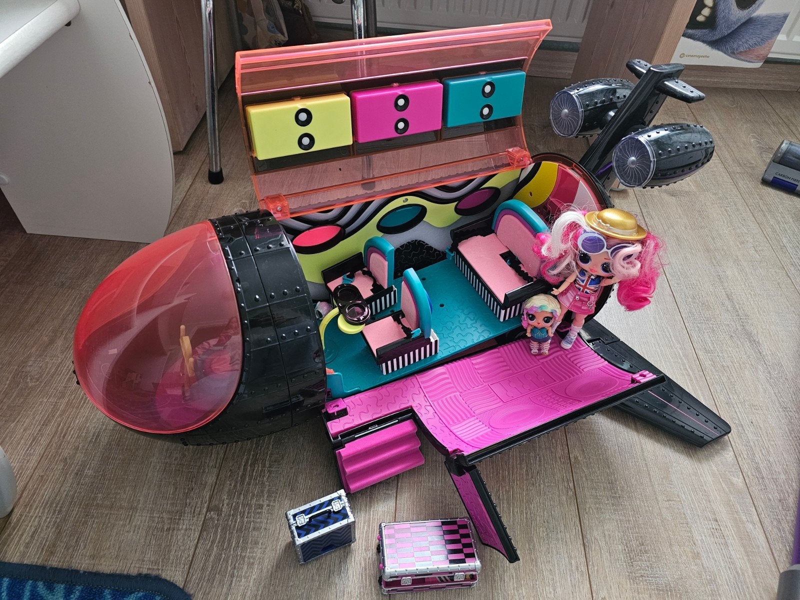L.O.L. Surprise! OMG Vliegtuig met poppen en accessoires, Ophalen, Zo goed als nieuw, Overige typen