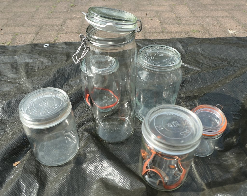 Weckpotten - weckflessen, Ophalen, Glas, Zo goed als nieuw, Voorraadpot