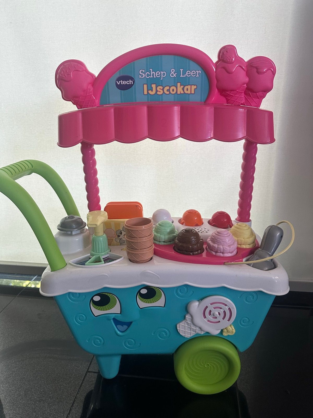 Ijscokar Vtech speel en leer, Ophalen of Verzenden, Zo goed als nieuw