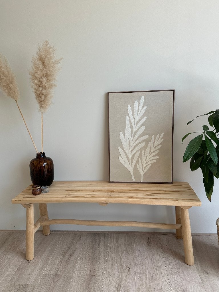 Houten bankje Xenos, Ophalen, Minder dan 50 cm, 125 cm of meer, Zo goed als nieuw