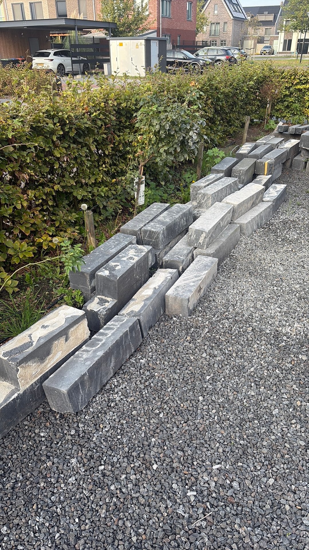 Blokken beton voor het bouwen van een tuinbak, Ophalen, Gebruikt, Overige typen, Minder dan 5 m²