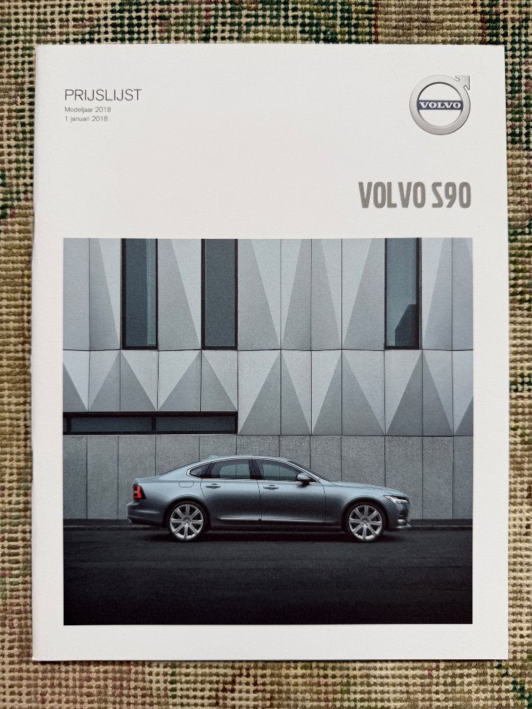 Nederlandse prijslijst Volvo S90 2018 nieuw!, Volvo, Nieuw, Volvo, Ophalen of Verzenden