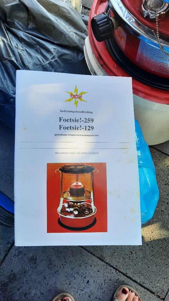 Foetsie kachel, Ophalen, Gebruikt, Overige brandstoffen, Overige soorten