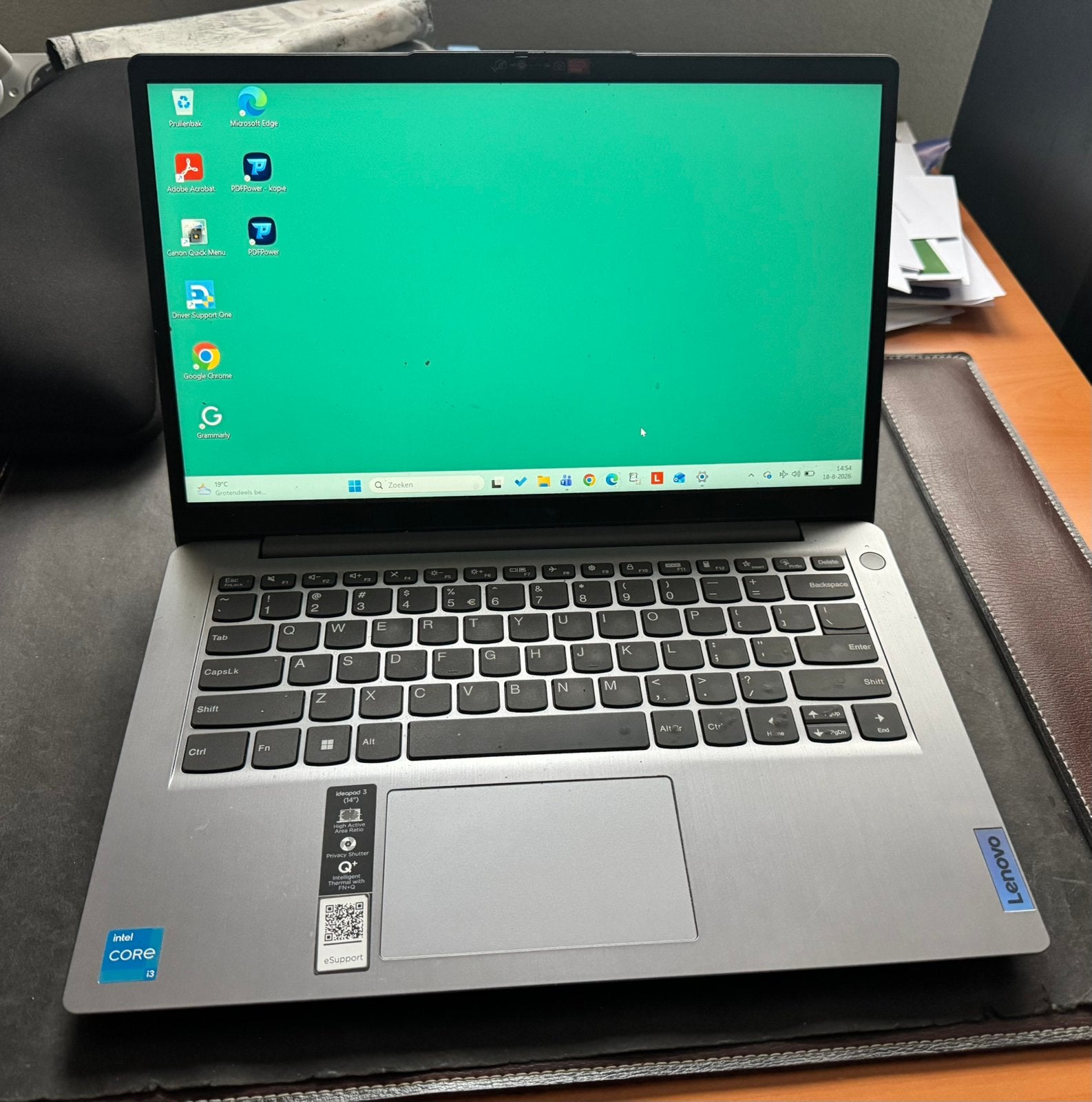 Lenovo laptop, ideapad 3, Ophalen, 2 tot 3 Ghz, 8 GB, 14 inch