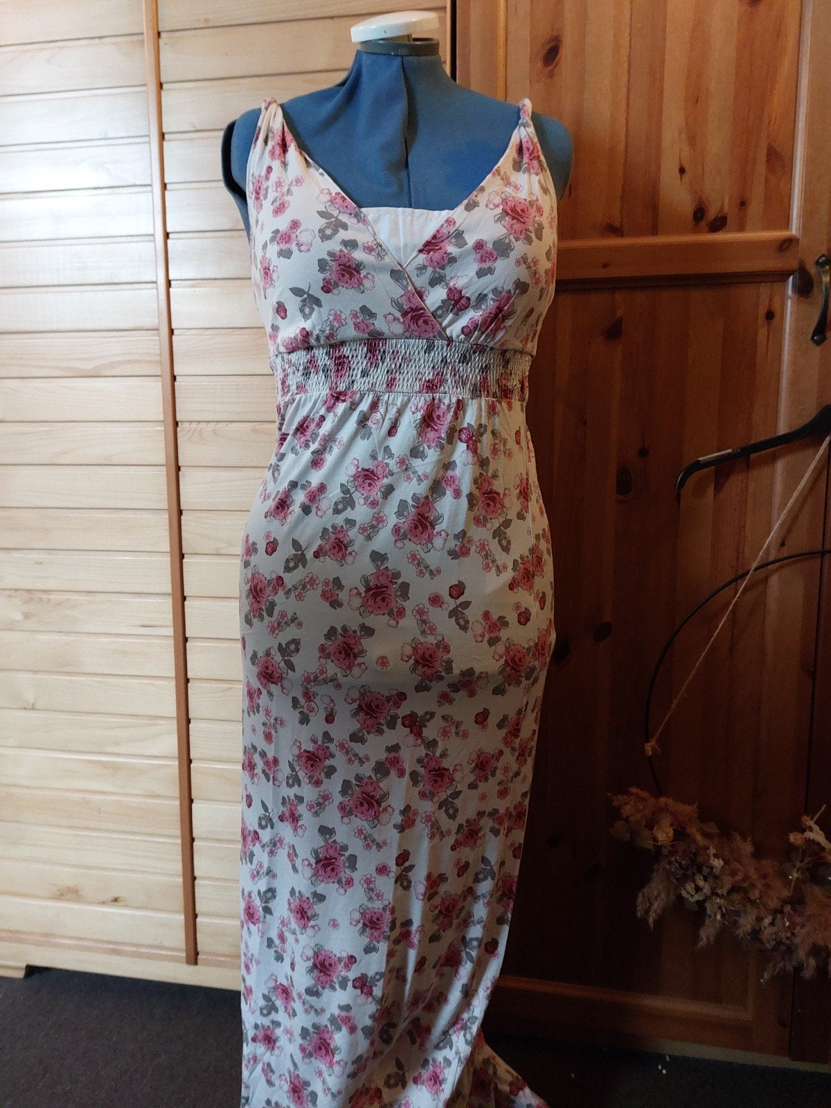 esprit maxi dress jurk, Ophalen of Verzenden, Zo goed als nieuw, Wit, Onder de knie