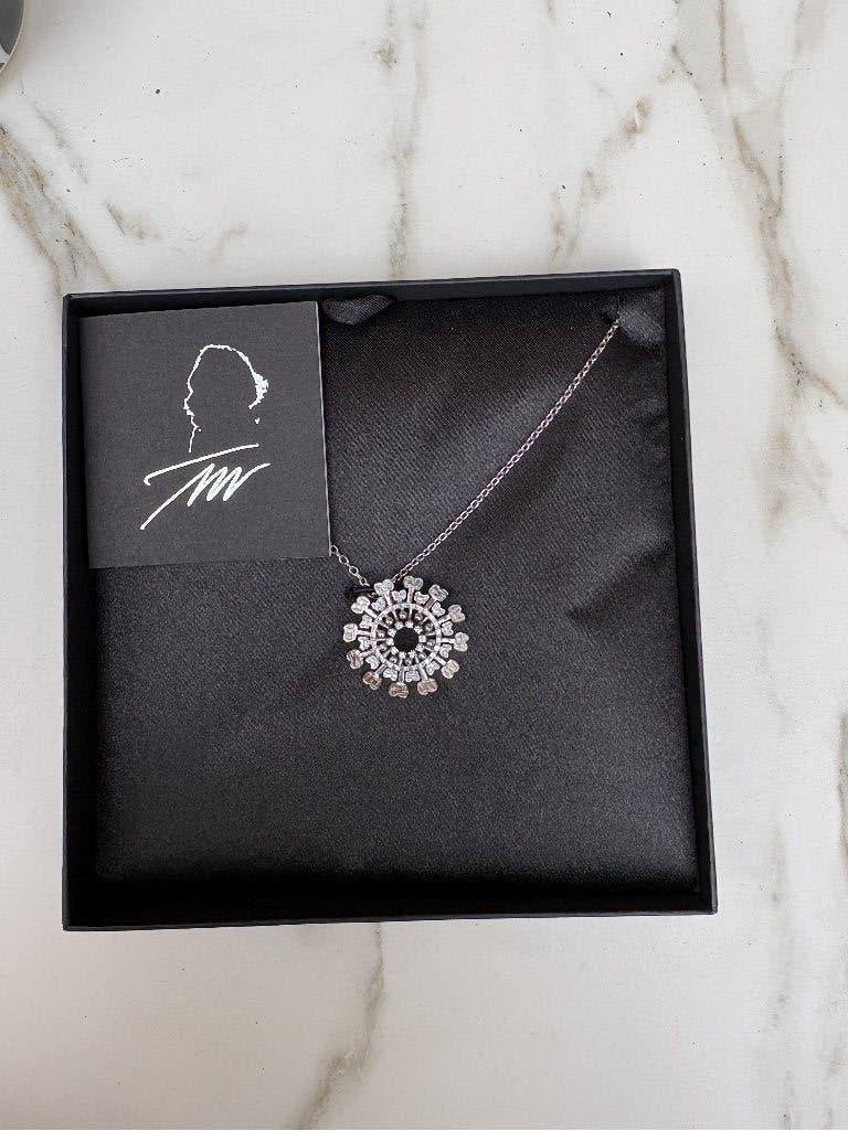 Vintage Tapio Wirkkala Sun (Aurinko) zilveren hanger ketting, Met hanger, Ophalen of Verzenden, Zo goed als nieuw, Zilver