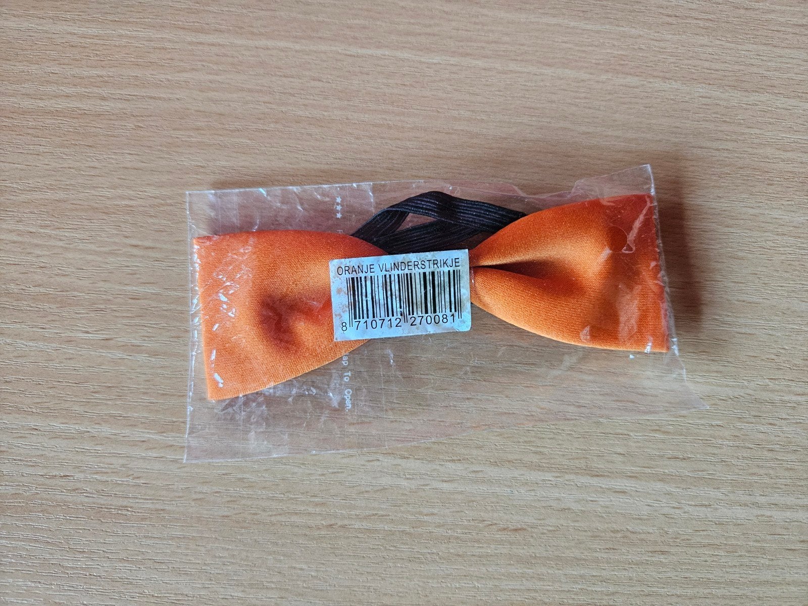 Oranje vlinderstrik, Ophalen of Verzenden, Zo goed als nieuw, Kostuum, Oranje of Koningsdag