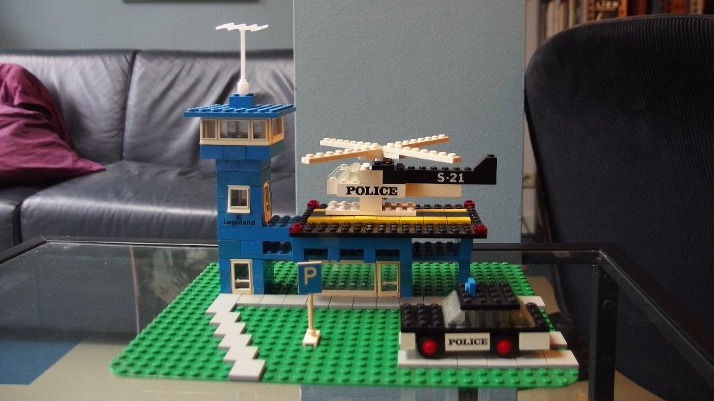 LEGO 354 Police Heliport Politie bureau, Gebruikt, Lego, Ophalen of Verzenden, Compleet