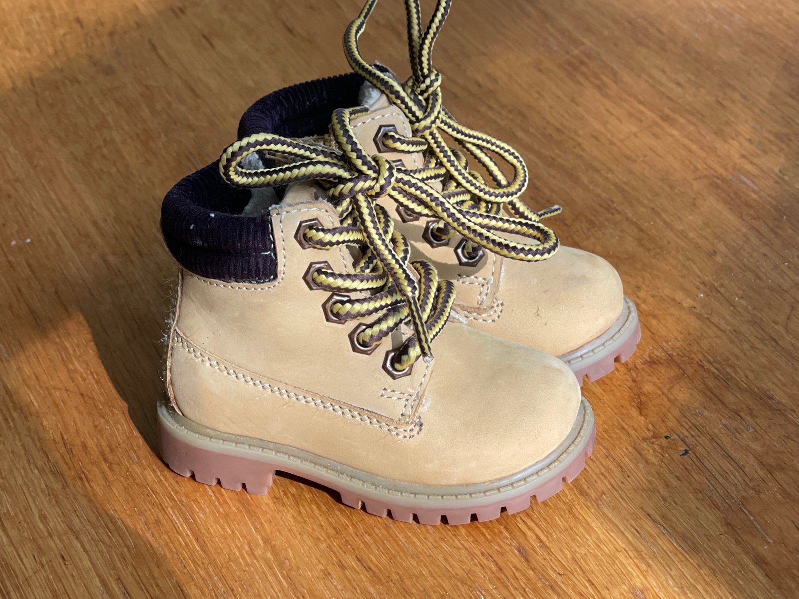 Freemouss baby boots - maat 19 - gevoerd leer, Gebruikt, Jongen of Meisje, Ophalen of Verzenden, Laarzen