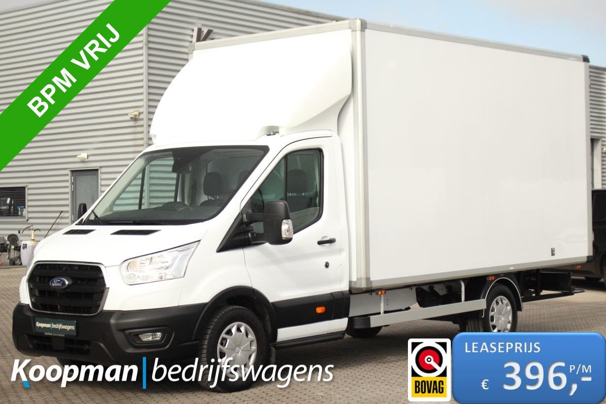 Ford Transit 350 2.0TDCI 130pk L4H1 Trend | Bakwagen | Trekh, Euro 6, 4 cilinders, 2800 kg, Wit