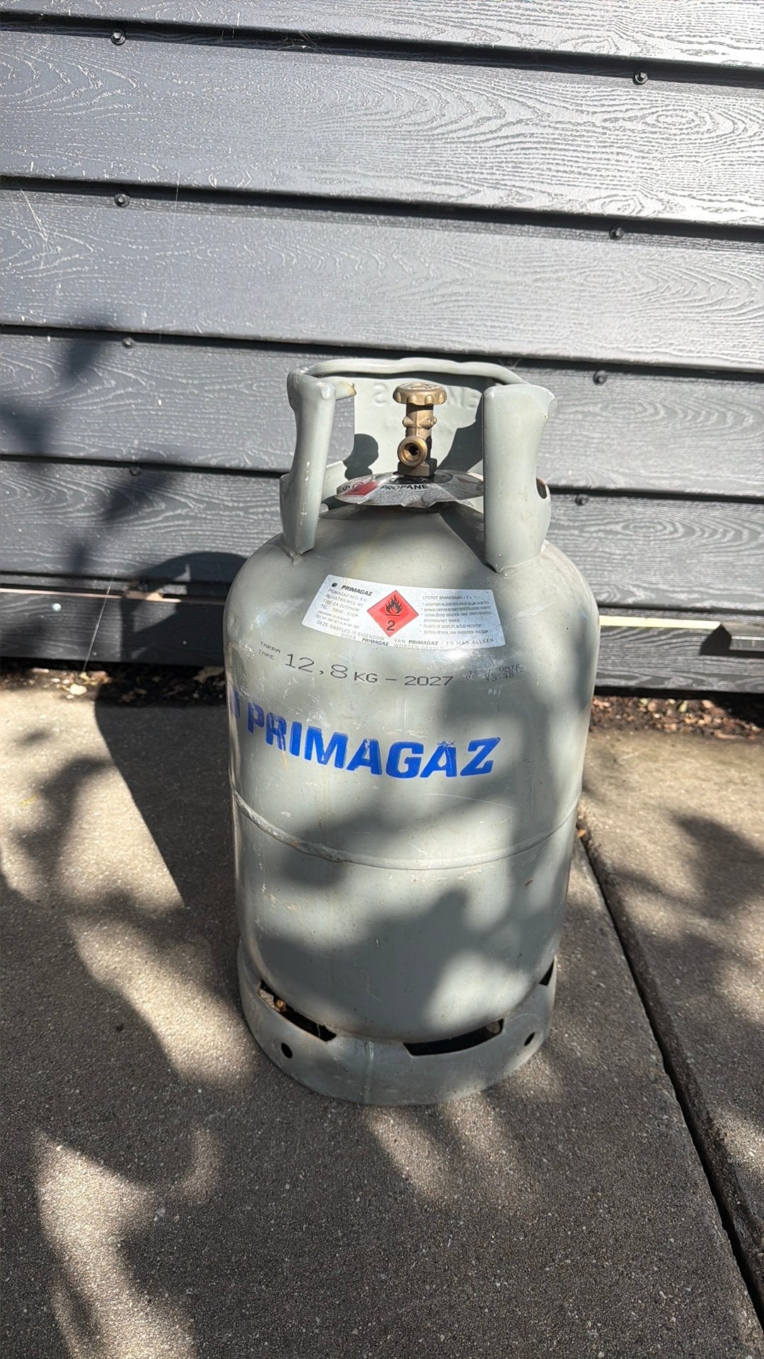 Gasfles 12,8 kg    leeg., Ophalen, Gebruikt, ., Primagaz