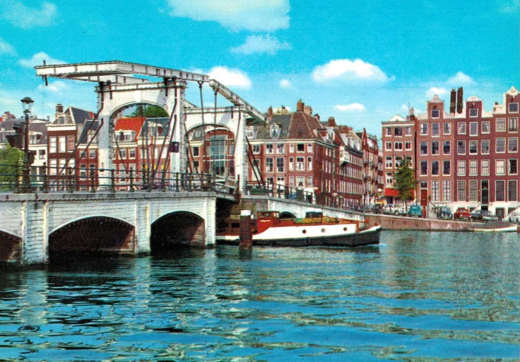 05 AMSTERDAM Magere Brug Ongelopen , 6 beschikbaar, Ophalen of Verzenden, 1960 tot 1980, Ongelopen, Noord-Holland