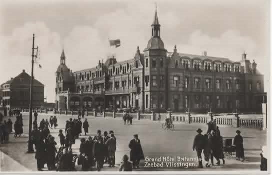 Vlissingen Grand-Hotel Britannia, Verzenden, 1920 tot 1940, Ongelopen, Zeeland