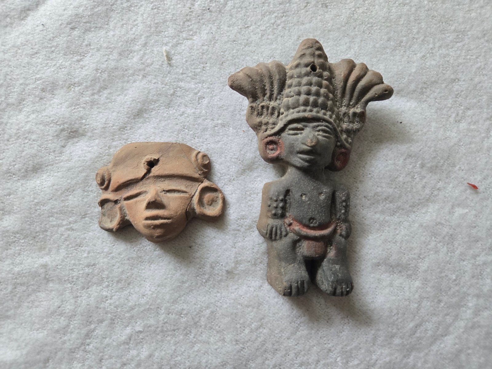 Antieke beeldjes Etruskisch Inca of Maya Mexico, Ophalen of Verzenden