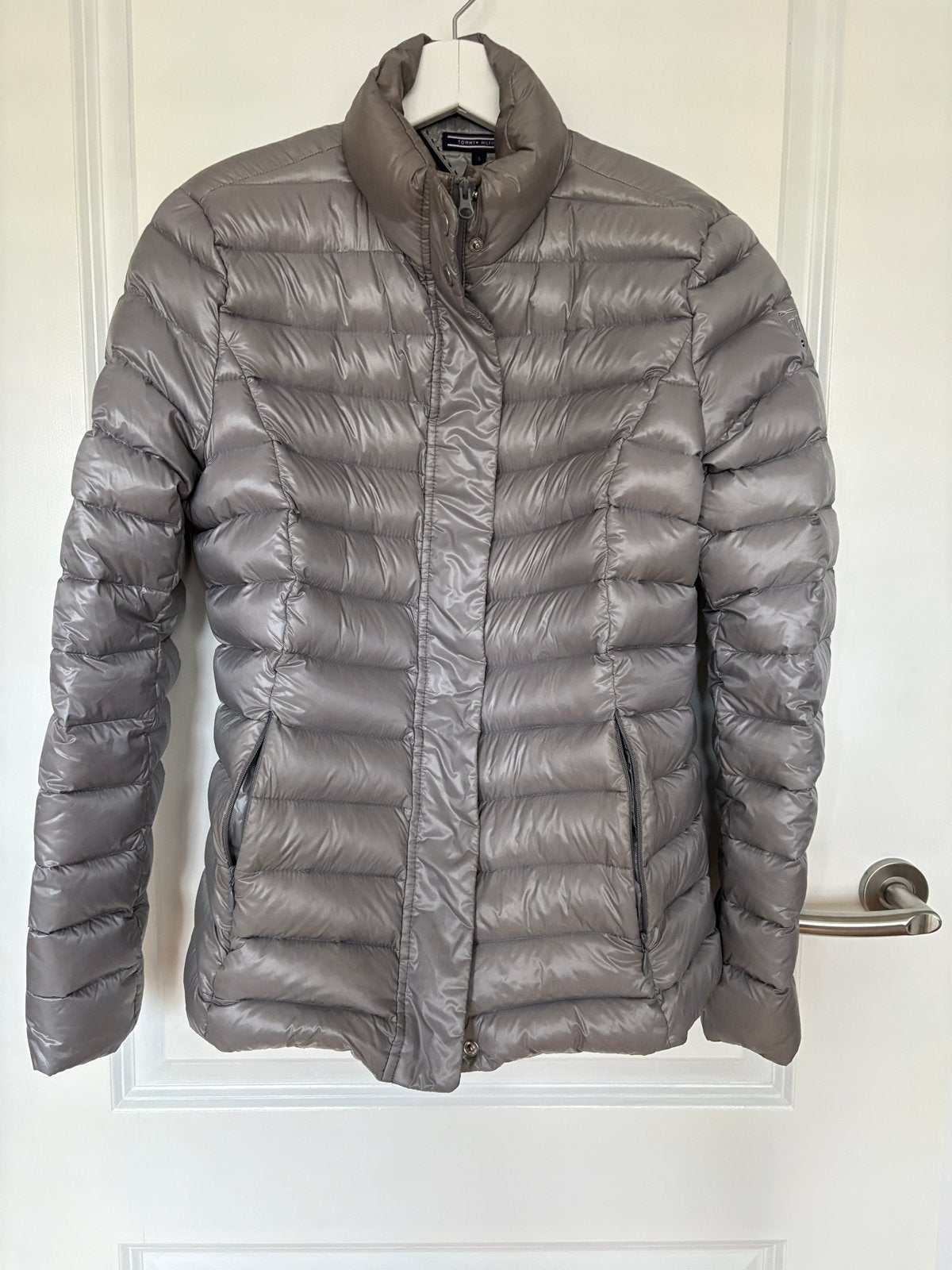 Tommy Hilfiger jas maat S, Verzenden, Gedragen, Maat 36 (S), Grijs