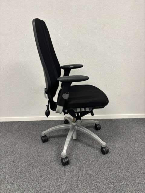 Bureaustoelen RH Logic 400 zwart, 8E arml, alu, partij vrr.!, Niet ingevuld, Gebruikt, Zwart, Niet ingevuld
