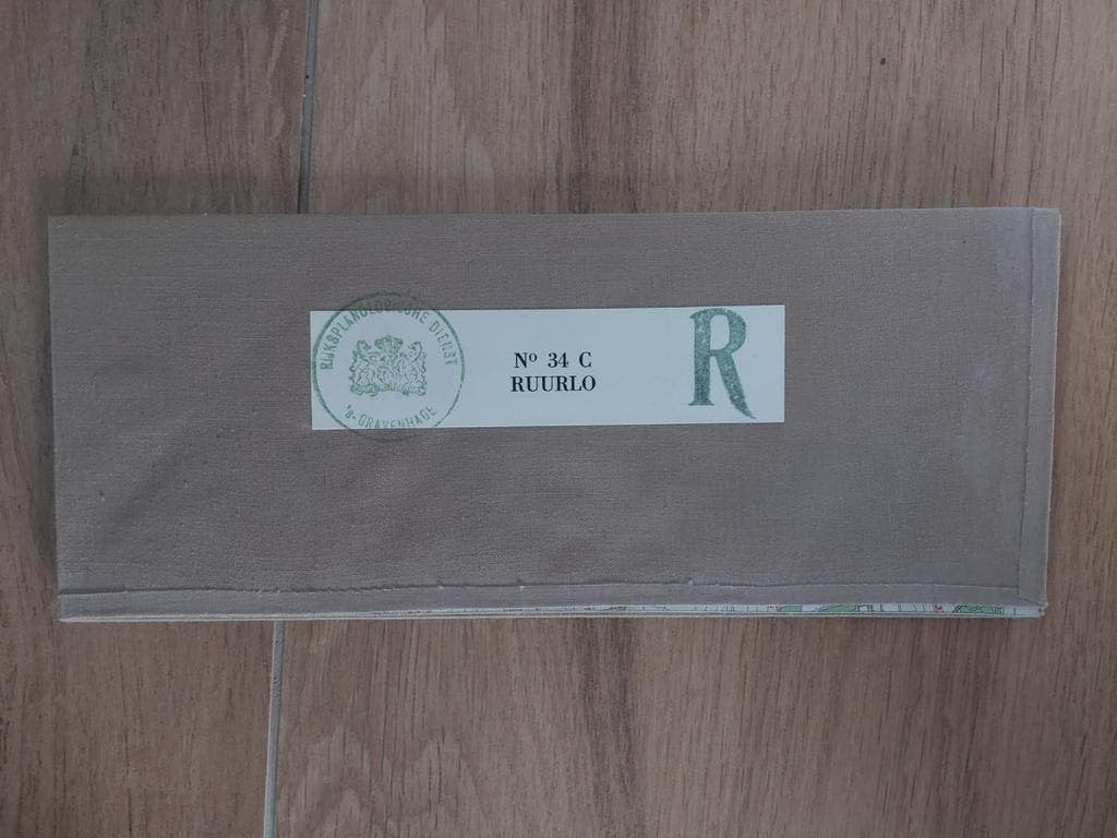 34C Ruurlo Barchem Huize Zelle Veldhoek Stafkaart uit 1977, Boeken, Atlassen en Landkaarten, Topografische Dienst Nederland, Ophalen of Verzenden
