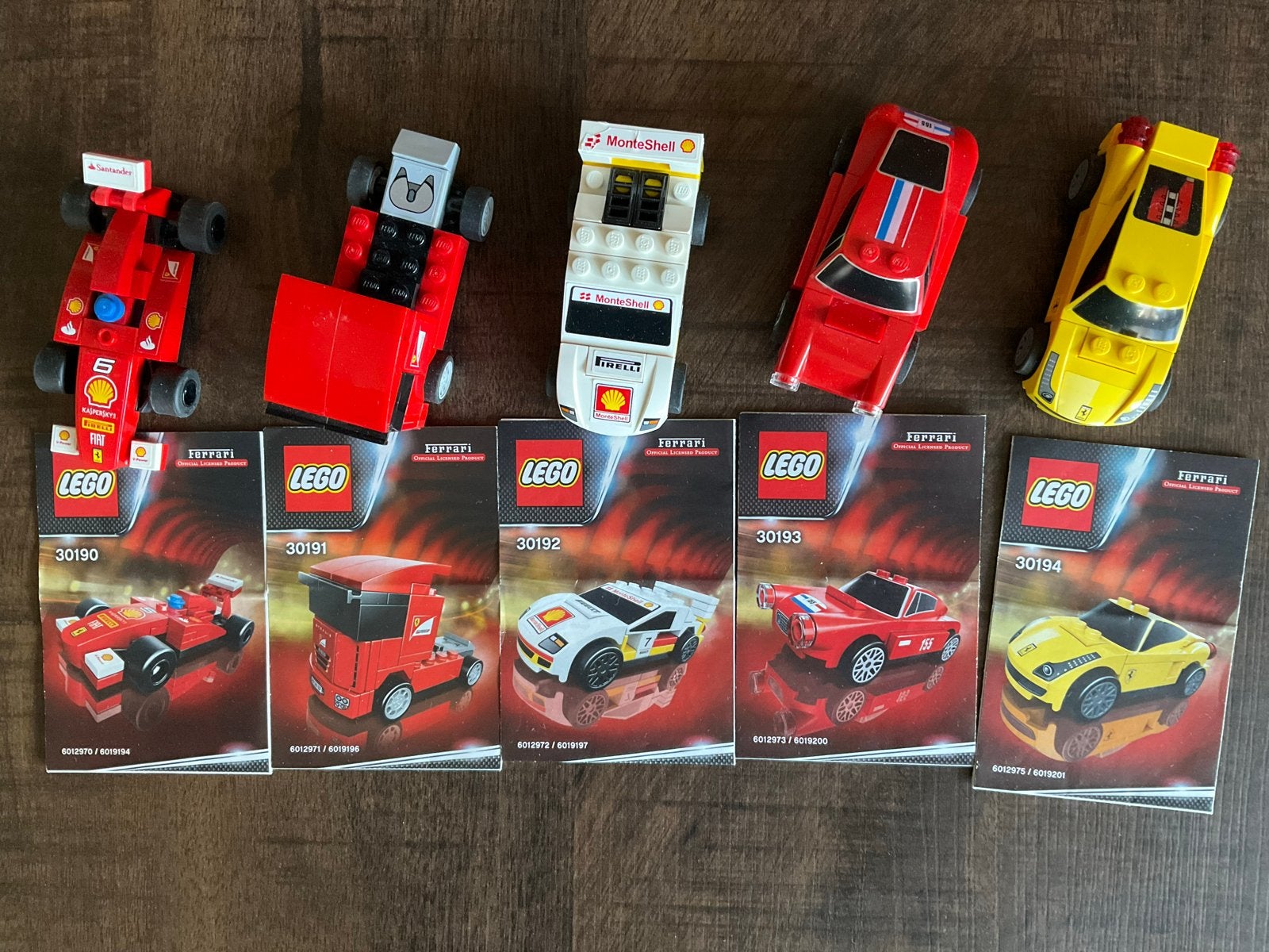 LEGO Ferrari Shell V-Power Collectie (5 modellen), Kinderen en Baby's, Speelgoed | Bouwstenen, Zo goed als nieuw, Overige merken