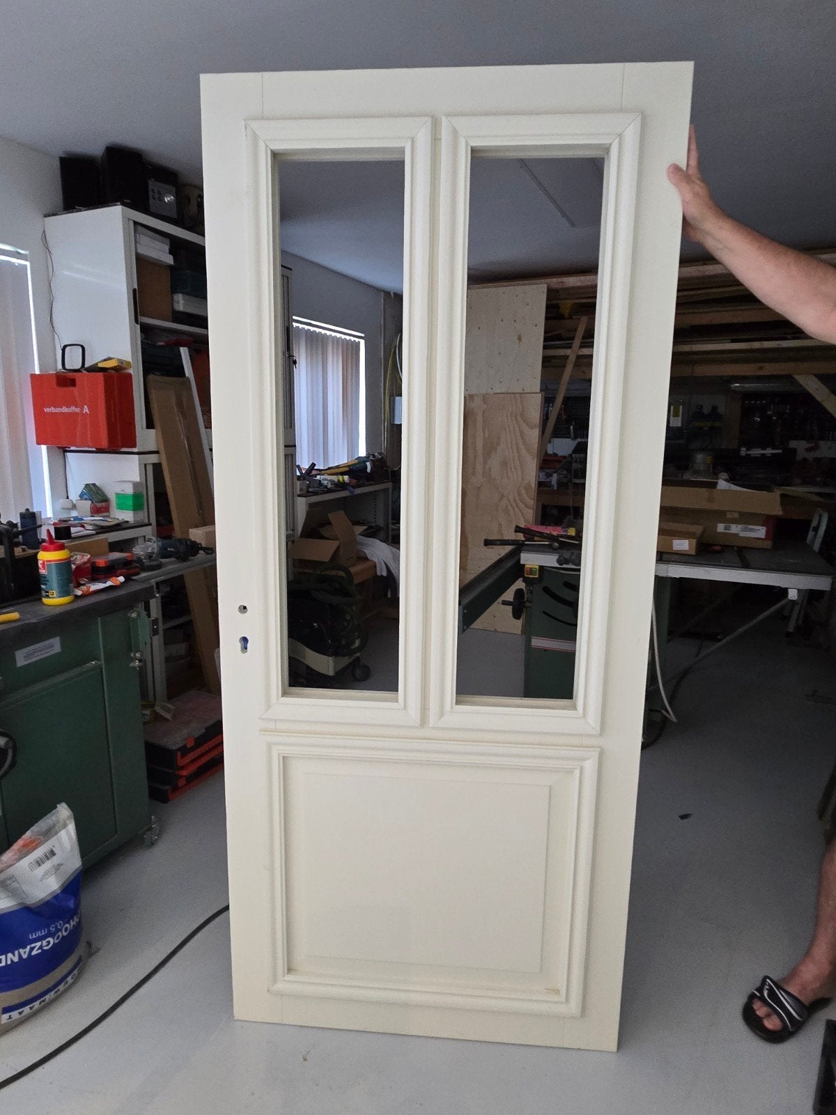 Nieuwe hardhouten buitendeur, Ophalen, Nieuw, Buitendeur, 200 tot 215 cm