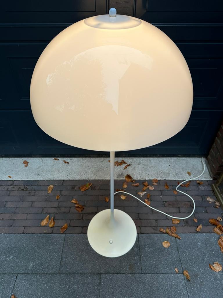 Panthella mushroom lamp, Ophalen, Gebruikt, 100 tot 150 cm, Gijpsvintage
