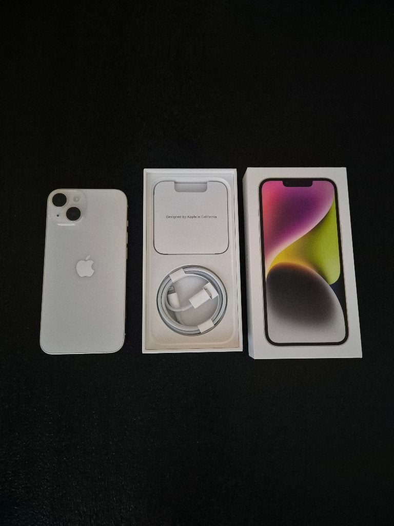 Simlockvrije iPhone 14 wit 128 gb zeer nette staat, 86 %, Wit, Ophalen of Verzenden, Zonder simlock