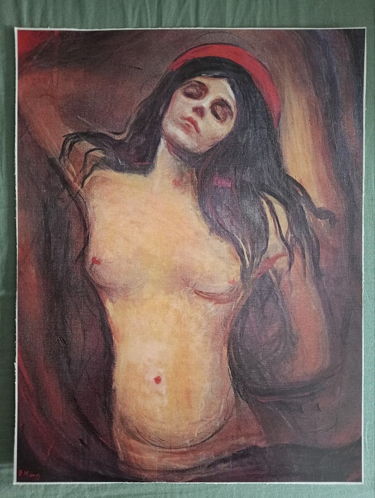 Edvard Munch print naakt erotiek, Ophalen of Verzenden