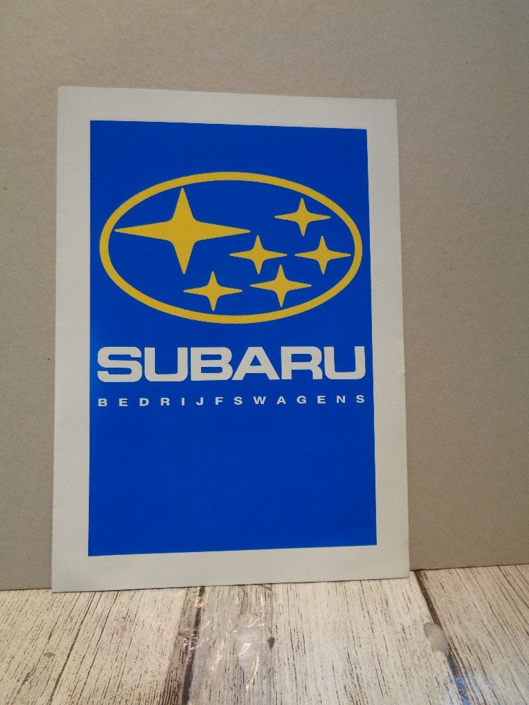 subaru bedrijfswagens folder, Ophalen of Verzenden, Zo goed als nieuw, Overige merken
