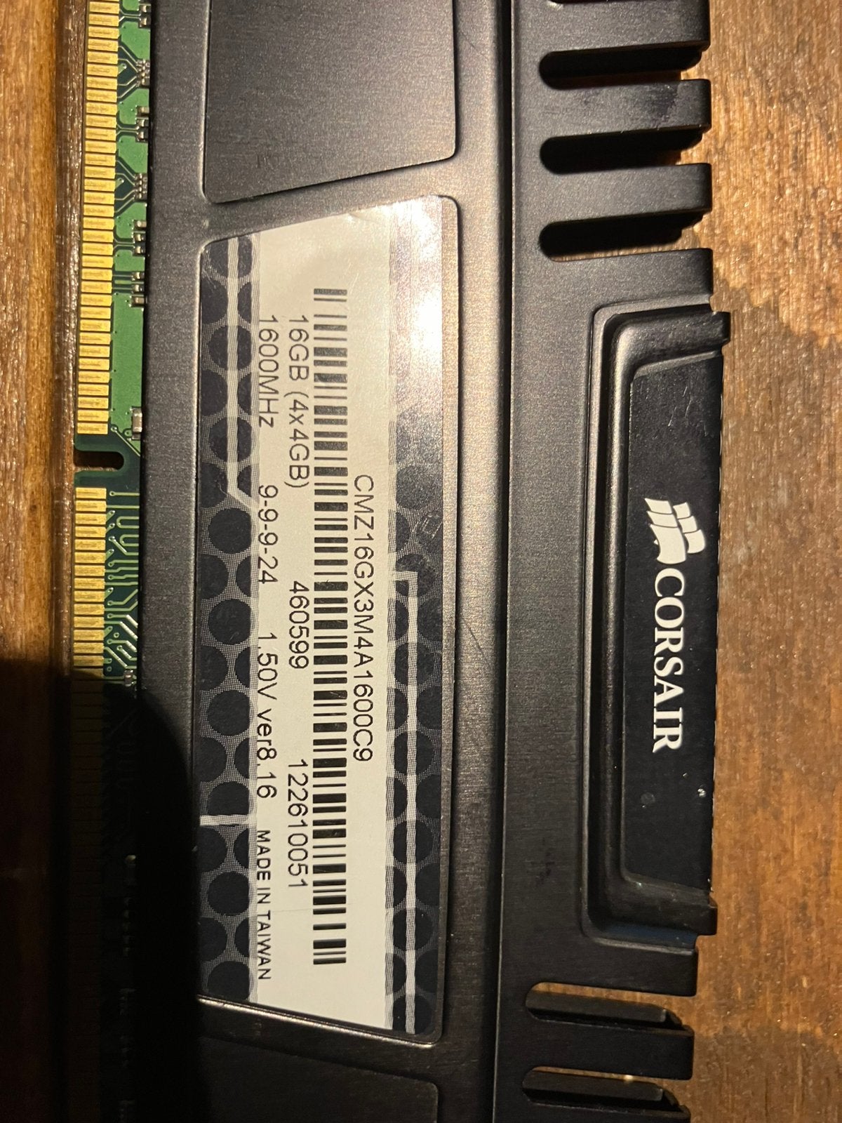 Foto 3 van corsair vengeance 16gb ddr3 1600mhz (4x4gb)
