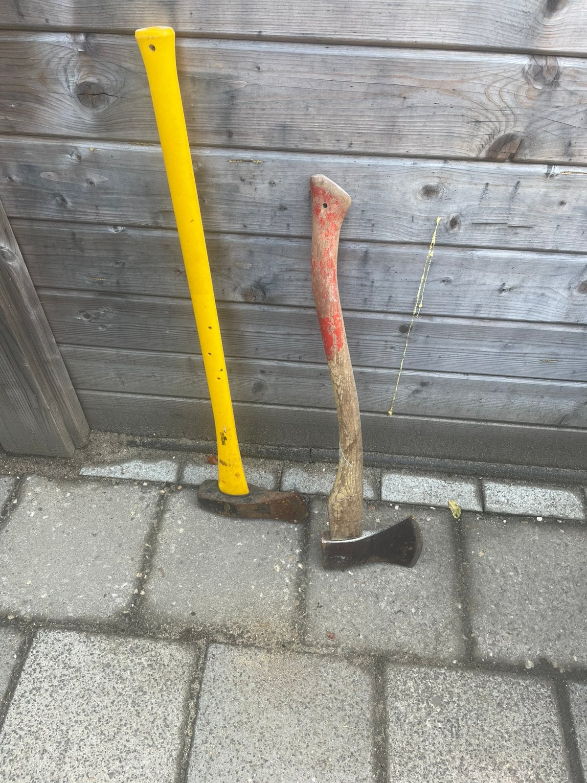 Te koop kloofbijl en gewone bijl, Ophalen, Gebruikt, Bijl