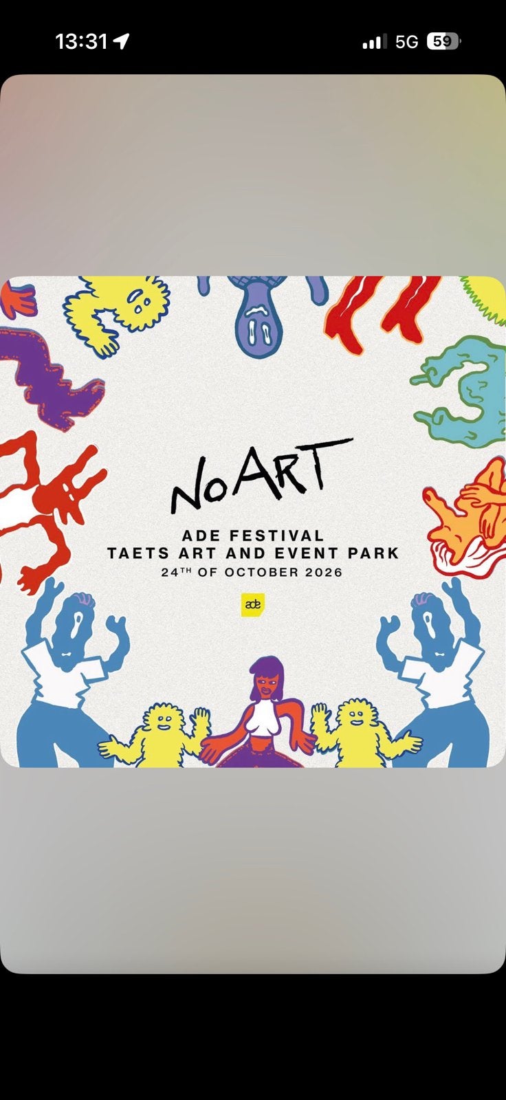 4x No Art ADE Tickets beschikbaar, Drie personen of meer, Overige soorten