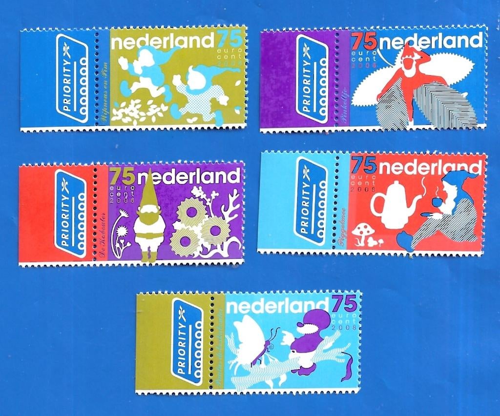 NVPH 2603-07 Nederlandse Kabouters - 2008, Verzenden, Na 1940, Postfris