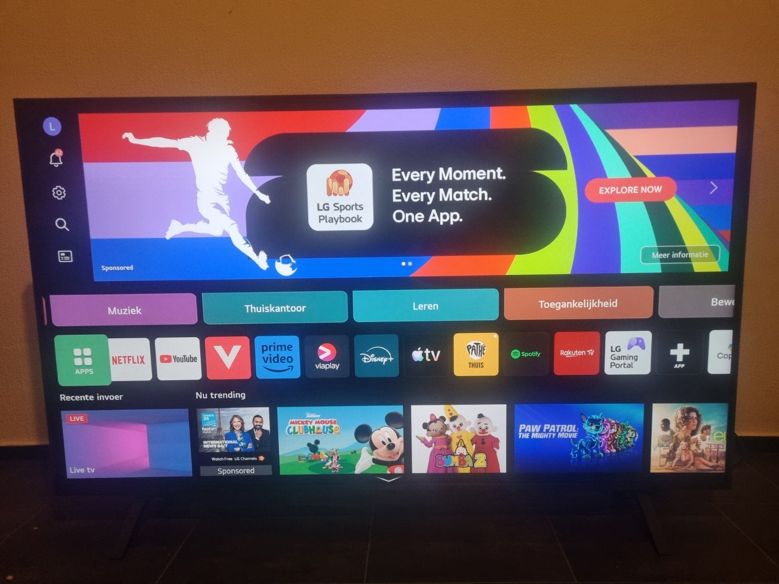 LG 55inch 4K smart tv, Audio, Tv en Foto, Televisies, Ophalen, 50 Hz, Zo goed als nieuw, 100 cm of meer