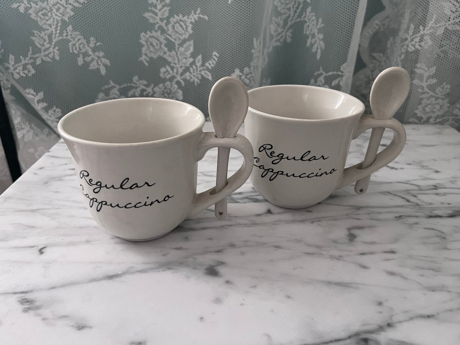 Cappuccino Mokken van Rivièra Maison., Keramiek, Zo goed als nieuw, Modern, Mok