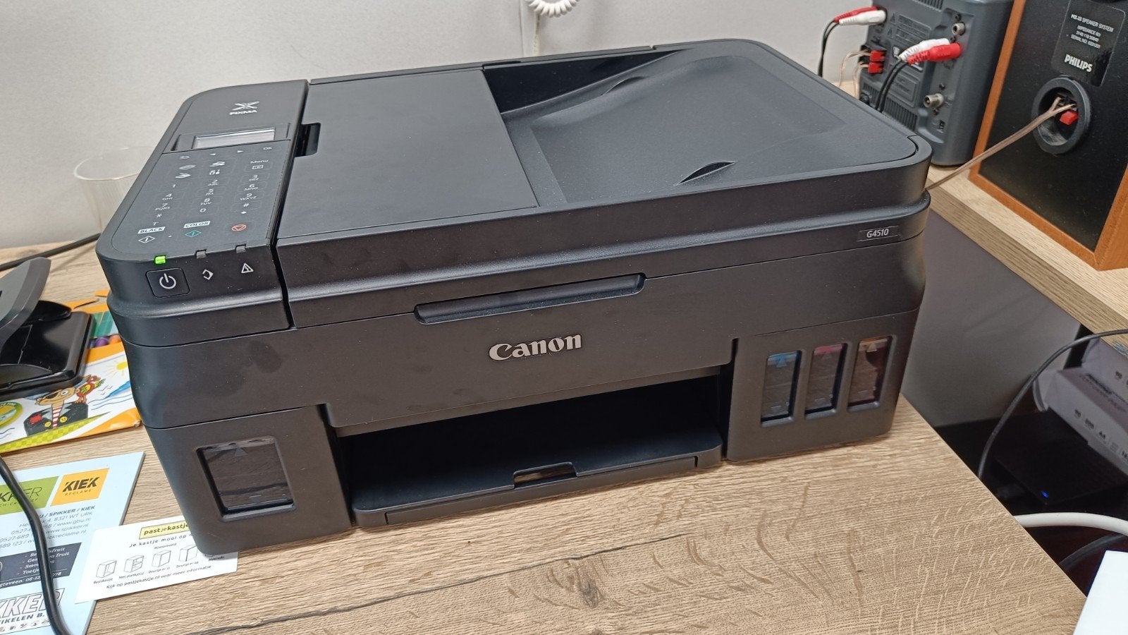 Canon Pixma G4510 All-in-One Printer/Scanner (print strepen), Computers en Software, Gebruikt, Canon, Inkjetprinter, All-in-one