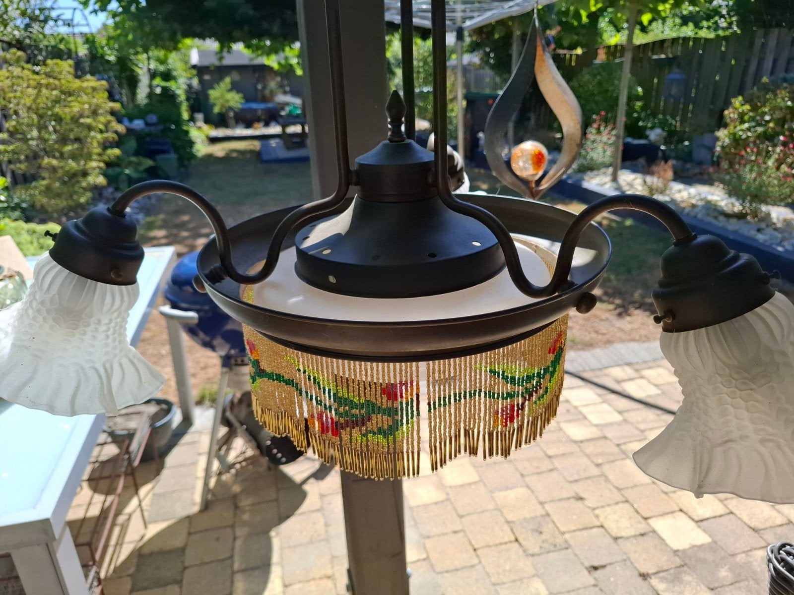 antieke hanglamp, Ophalen