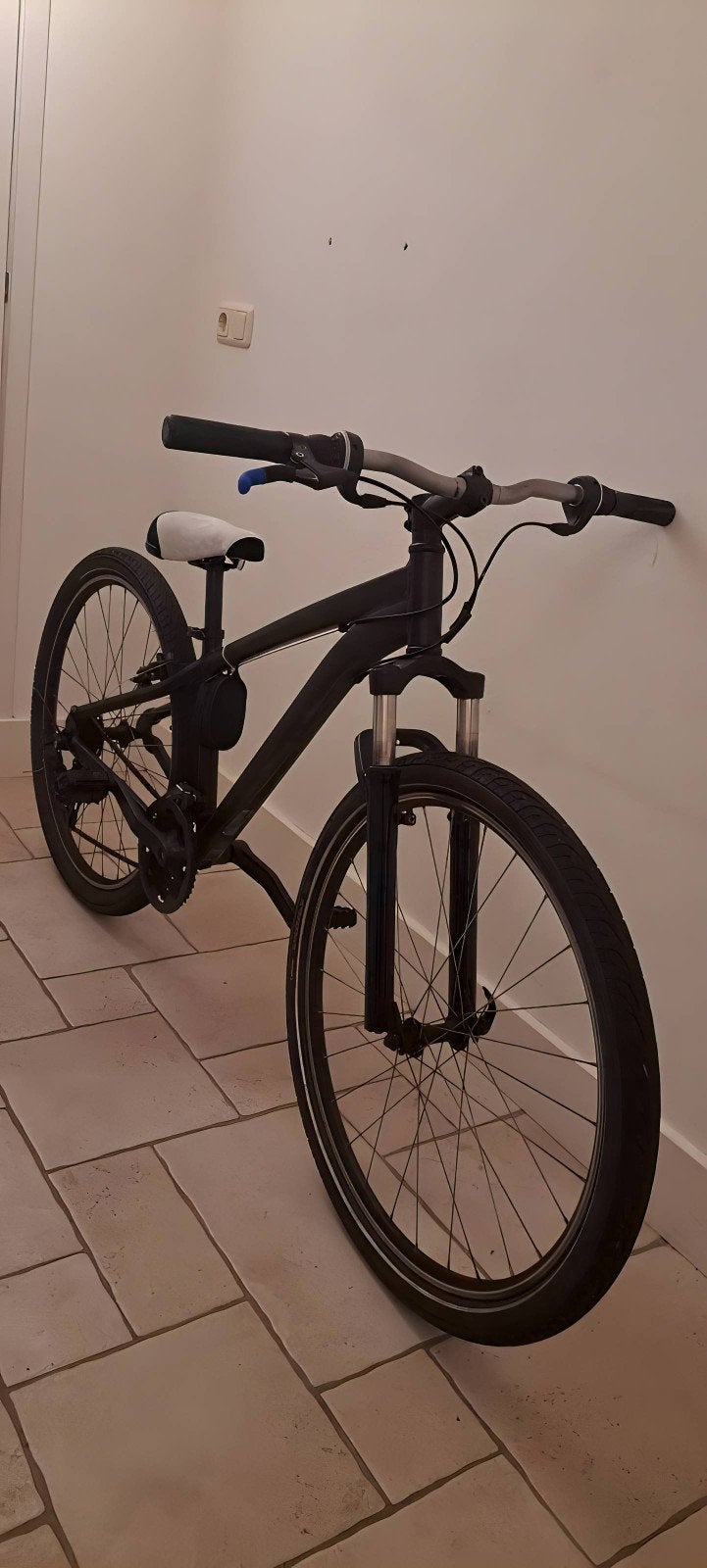 Zwarte rockrider - Zo goed als nieuw, Velgrem, Versnellingen, Zo goed als nieuw, 53 tot 57 cm