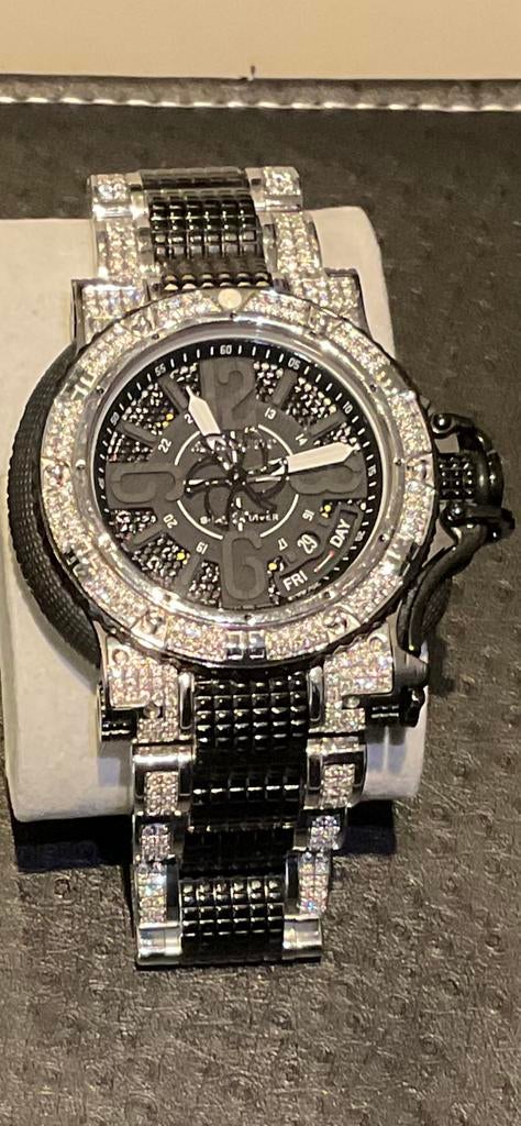 Aquanautic sub commander full diamonds, Sieraden, Tassen en Uiterlijk, Horloges | Dames, Leer, Staal, Zo goed als nieuw, Ophalen
