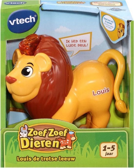 Zoef Zoef Dieren: Louis de trotse leeuw, 2 tot 4 jaar, ., Nieuw, Ophalen of Verzenden