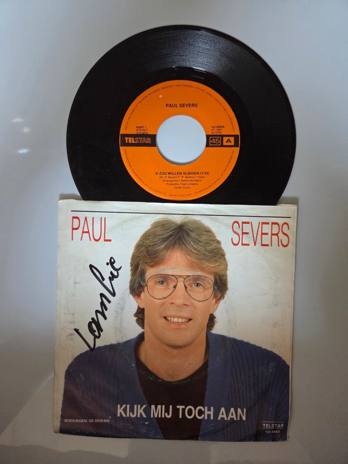 Paul Severs - 'K zou willen vliegen, Ophalen of Verzenden, Gebruikt, 7 inch, Nederlandstalig