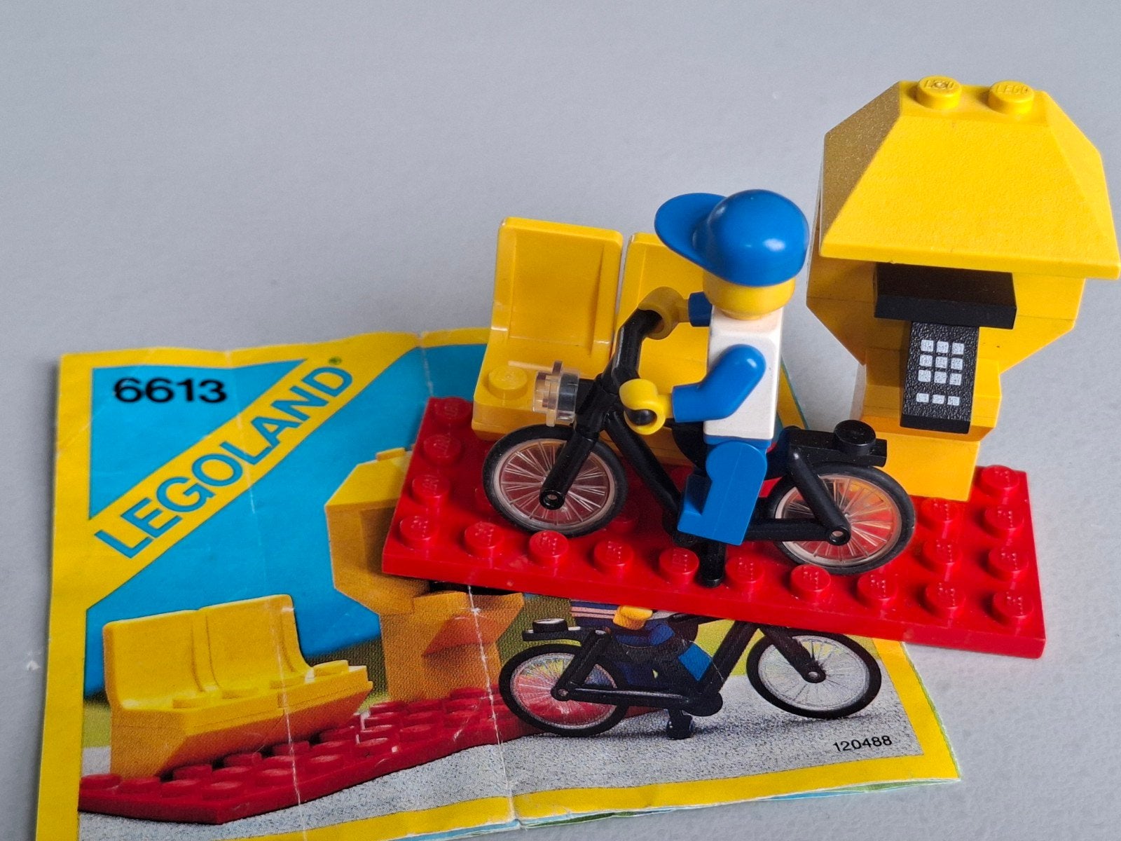 LEGO Legoland 6613: Fietser en telefooncel, Compleet, Lego, Ophalen of Verzenden, Zo goed als nieuw