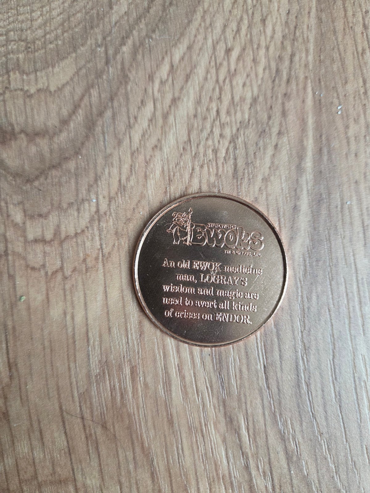 star wars vintage logray coin 1985, Verzamelen, Ophalen of Verzenden, Gebruikt, Actiefiguurtje