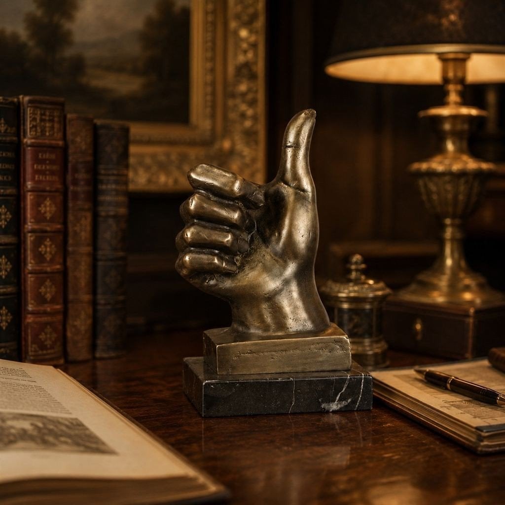 bronzen hand ,brons ,kado , hand van waardering, Ophalen of Verzenden, Nieuw
