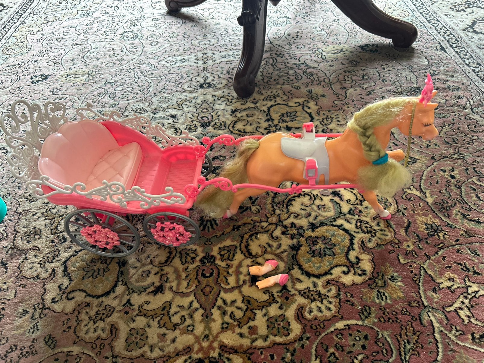 Barbie koets en paard, Ophalen of Verzenden, Gebruikt, Meisje