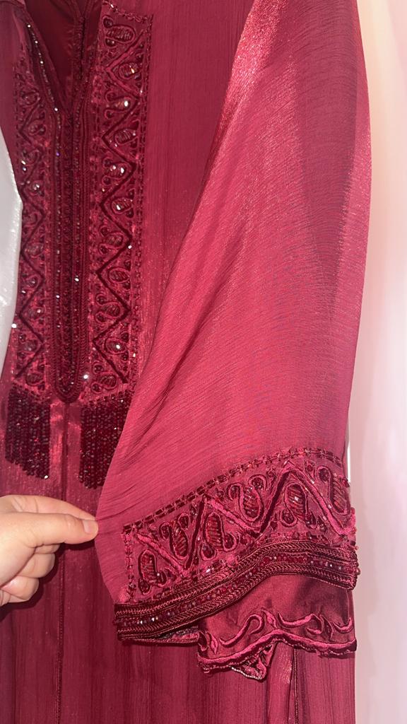 Organza Jellaba xs s m l xl xxl xxxl marokkaanse jurk, Maat 38/40 (M), Overige typen, Ophalen of Verzenden, Zo goed als nieuw
